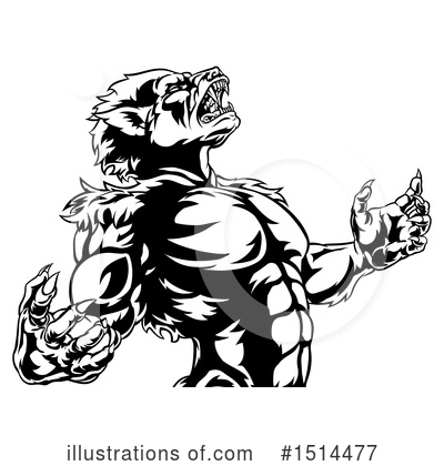 Royalty-Free (RF) Werewolf Clipart Illustration by AtStockIllustration - Stock Sample #1514477