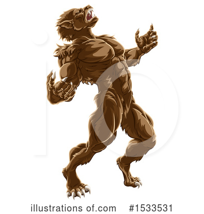Royalty-Free (RF) Werewolf Clipart Illustration by AtStockIllustration - Stock Sample #1533531