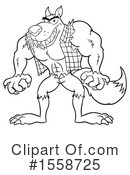 Werewolf Clipart #1558725 by Hit Toon
