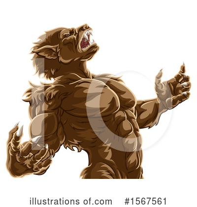 Royalty-Free (RF) Werewolf Clipart Illustration by AtStockIllustration - Stock Sample #1567561