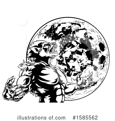 Royalty-Free (RF) Werewolf Clipart Illustration by AtStockIllustration - Stock Sample #1585562