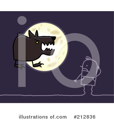 Royalty-Free (RF) Werewolf Clipart Illustration by NL shop - Stock Sample #212836