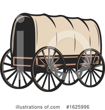 Covered Wagon Clipart #1625996 by Vector Tradition SM