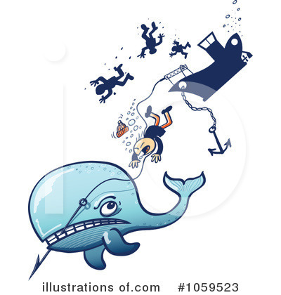 Royalty-Free (RF) Whale Clipart Illustration by Zooco - Stock Sample #1059523