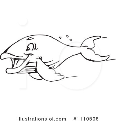 Royalty-Free (RF) Whale Clipart Illustration by Dennis Holmes Designs - Stock Sample #1110506