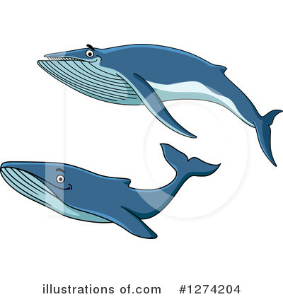 Royalty-Free (RF) Whale Clipart Illustration by Vector Tradition SM - Stock Sample #1274204