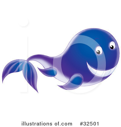 Royalty-Free (RF) Whale Clipart Illustration by Alex Bannykh - Stock Sample #32501