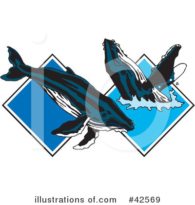 Royalty-Free (RF) Whale Clipart Illustration by Dennis Holmes Designs - Stock Sample #42569