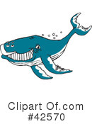 Whale Clipart #42570 by Dennis Holmes Designs