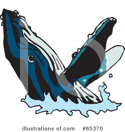 Royalty-Free (RF) Whale Clipart Illustration by Dennis Holmes Designs - Stock Sample #65370