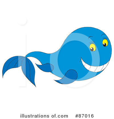 Royalty-Free (RF) Whale Clipart Illustration by Alex Bannykh - Stock Sample #87016