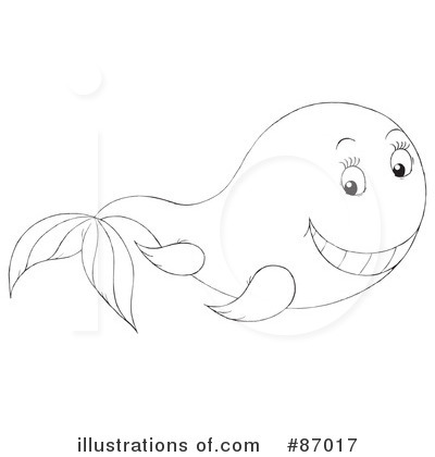 Royalty-Free (RF) Whale Clipart Illustration by Alex Bannykh - Stock Sample #87017