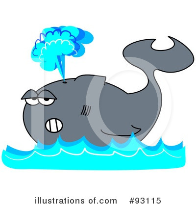 Royalty-Free (RF) Whale Clipart Illustration by djart - Stock Sample #93115