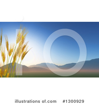 Royalty-Free (RF) Wheat Clipart Illustration by KJ Pargeter - Stock Sample #1300929