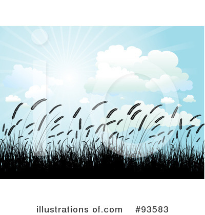 Royalty-Free (RF) Wheat Clipart Illustration by KJ Pargeter - Stock Sample #93583