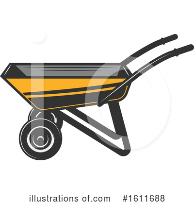 Royalty-Free (RF) Wheelbarrow Clipart Illustration by Vector Tradition SM - Stock Sample #1611688