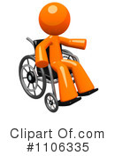 Wheelchair Clipart #1106335 by Leo Blanchette