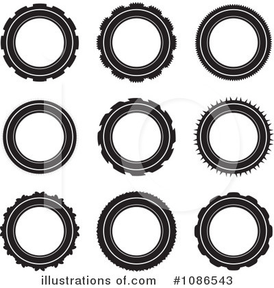 Royalty-Free (RF) Wheels Clipart Illustration by michaeltravers - Stock Sample #1086543