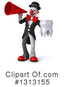White And Black Clown Clipart #1313155 by Julos