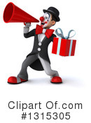 White And Black Clown Clipart #1315305 by Julos
