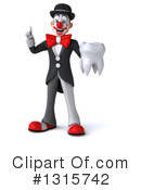 White And Black Clown Clipart #1315742 by Julos