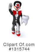 White And Black Clown Clipart #1315744 by Julos