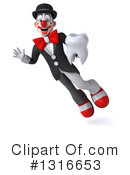White And Black Clown Clipart #1316653 by Julos