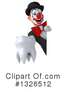 White And Black Clown Clipart #1326512 by Julos
