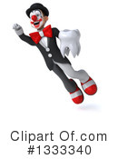 White And Black Clown Clipart #1333340 by Julos