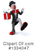 White And Black Clown Clipart #1334047 by Julos