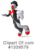 White And Black Clown Clipart #1339579 by Julos