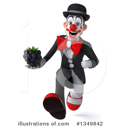 White And Black Clown Clipart #1349842 by Julos