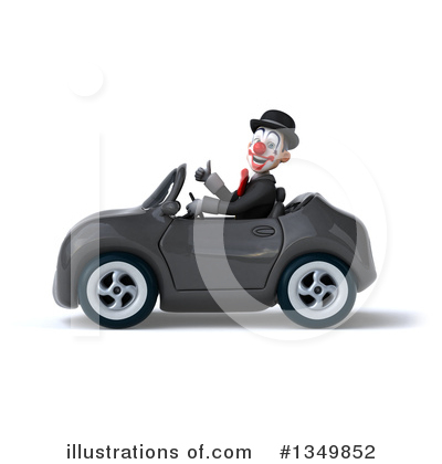White And Black Clown Clipart #1349852 by Julos
