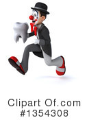 White And Black Clown Clipart #1354308 by Julos