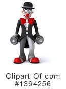 White And Black Clown Clipart #1364256 by Julos