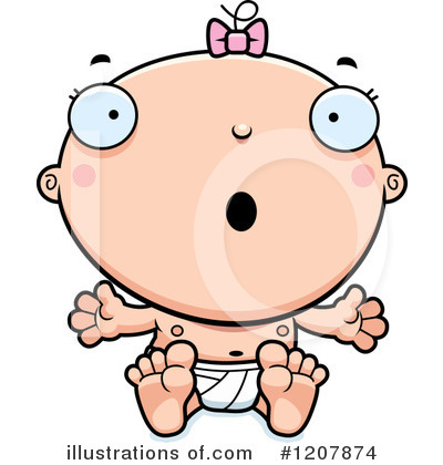 White Baby Clipart #1207874 by Cory Thoman