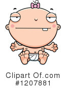 White Baby Clipart #1207881 by Cory Thoman