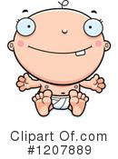 White Baby Clipart #1207889 by Cory Thoman