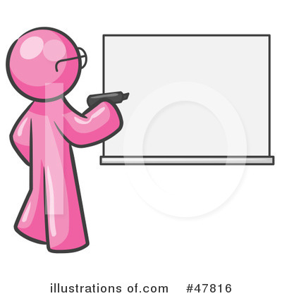Pink Design Mascot Clipart #47816 by Leo Blanchette