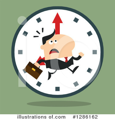 Royalty-Free (RF) White Businessman Clipart Illustration by Hit Toon - Stock Sample #1286162