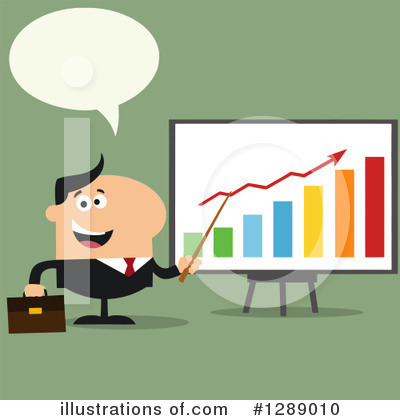 Royalty-Free (RF) White Businessman Clipart Illustration by Hit Toon - Stock Sample #1289010