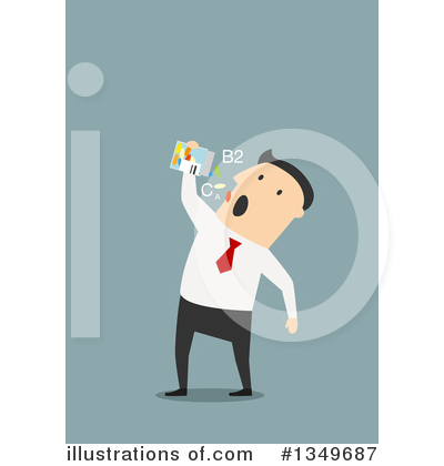 Royalty-Free (RF) White Businessman Clipart Illustration by Vector Tradition SM - Stock Sample #1349687
