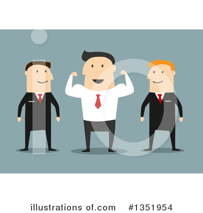 Royalty-Free (RF) White Businessman Clipart Illustration by Vector Tradition SM - Stock Sample #1351954
