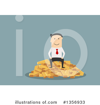 Royalty-Free (RF) White Businessman Clipart Illustration by Vector Tradition SM - Stock Sample #1356933