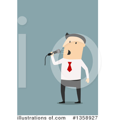 Royalty-Free (RF) White Businessman Clipart Illustration by Vector Tradition SM - Stock Sample #1358927
