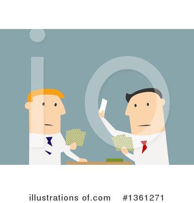 Royalty-Free (RF) White Businessman Clipart Illustration by Vector Tradition SM - Stock Sample #1361271
