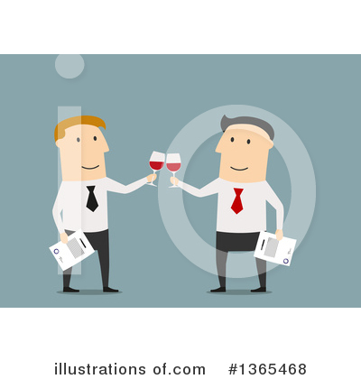 Royalty-Free (RF) White Businessman Clipart Illustration by Vector Tradition SM - Stock Sample #1365468