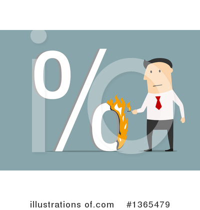 Royalty-Free (RF) White Businessman Clipart Illustration by Vector Tradition SM - Stock Sample #1365479