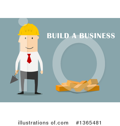 Royalty-Free (RF) White Businessman Clipart Illustration by Vector Tradition SM - Stock Sample #1365481