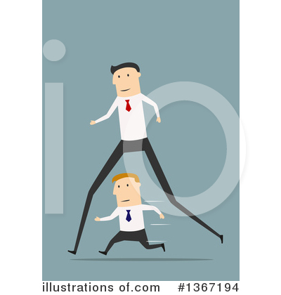 Royalty-Free (RF) White Businessman Clipart Illustration by Vector Tradition SM - Stock Sample #1367194
